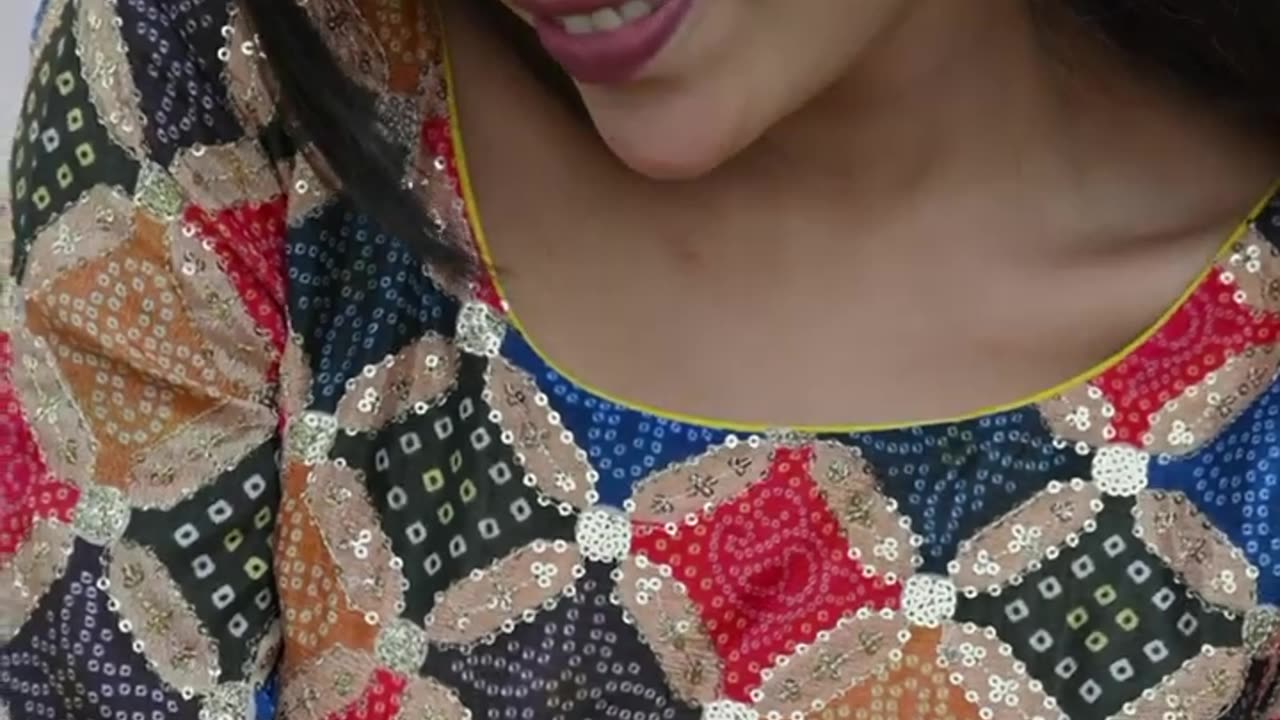 Print Work Mehndi Readymade Gown