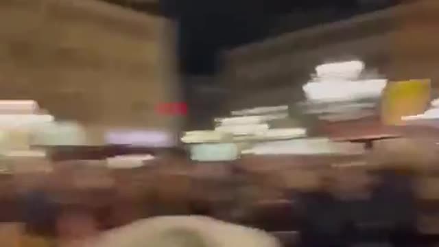 instead of making arrests, police in Nuremberg tonight enabled and accompanied the protest