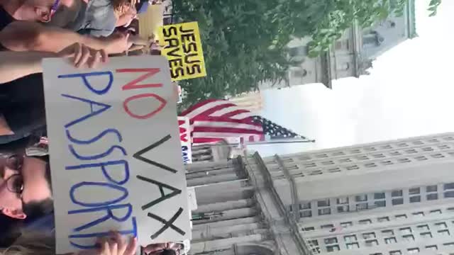 Anti-vaccine mandate rally nyc