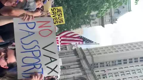 Anti-vaccine mandate rally nyc