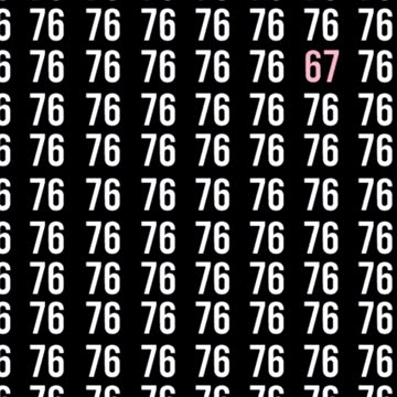 How Fast Can You Find 67?