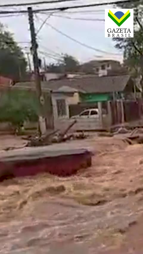 Ciclone causa estragos no Rio Grande do Sul e Santa Catarina