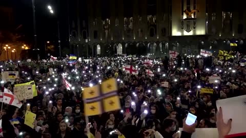 Thousands rally in Georgia in support of Ukraine