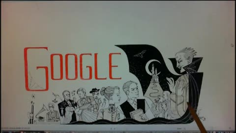 Google Doodle Dracula Showing The Rapture
