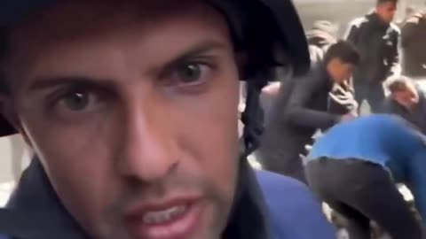 A distraught Palestinian mother searches for her missing son