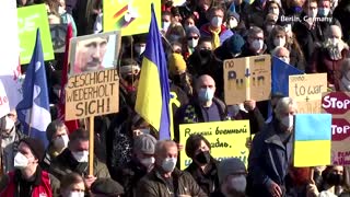 Protesters across the world rally for Ukraine