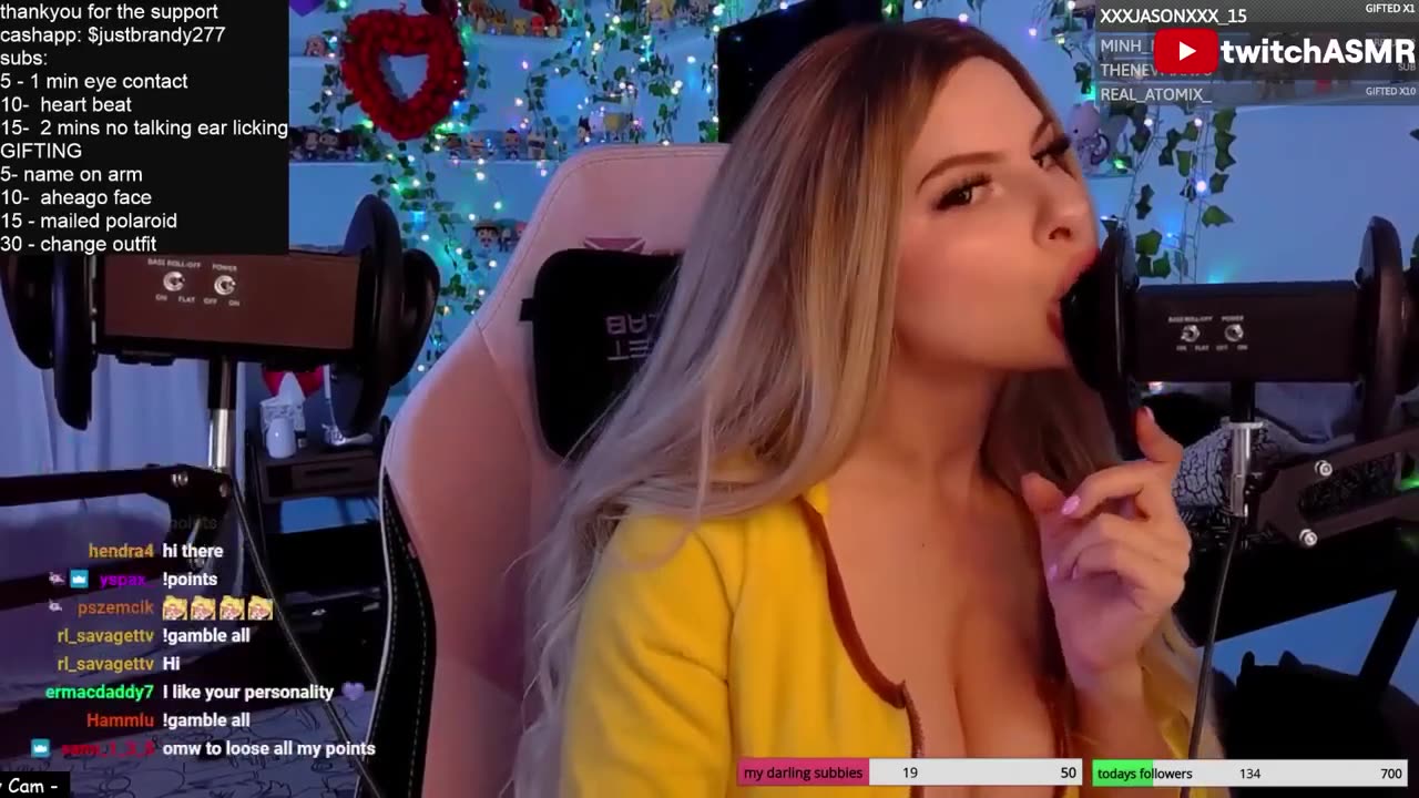 asmr ear licking