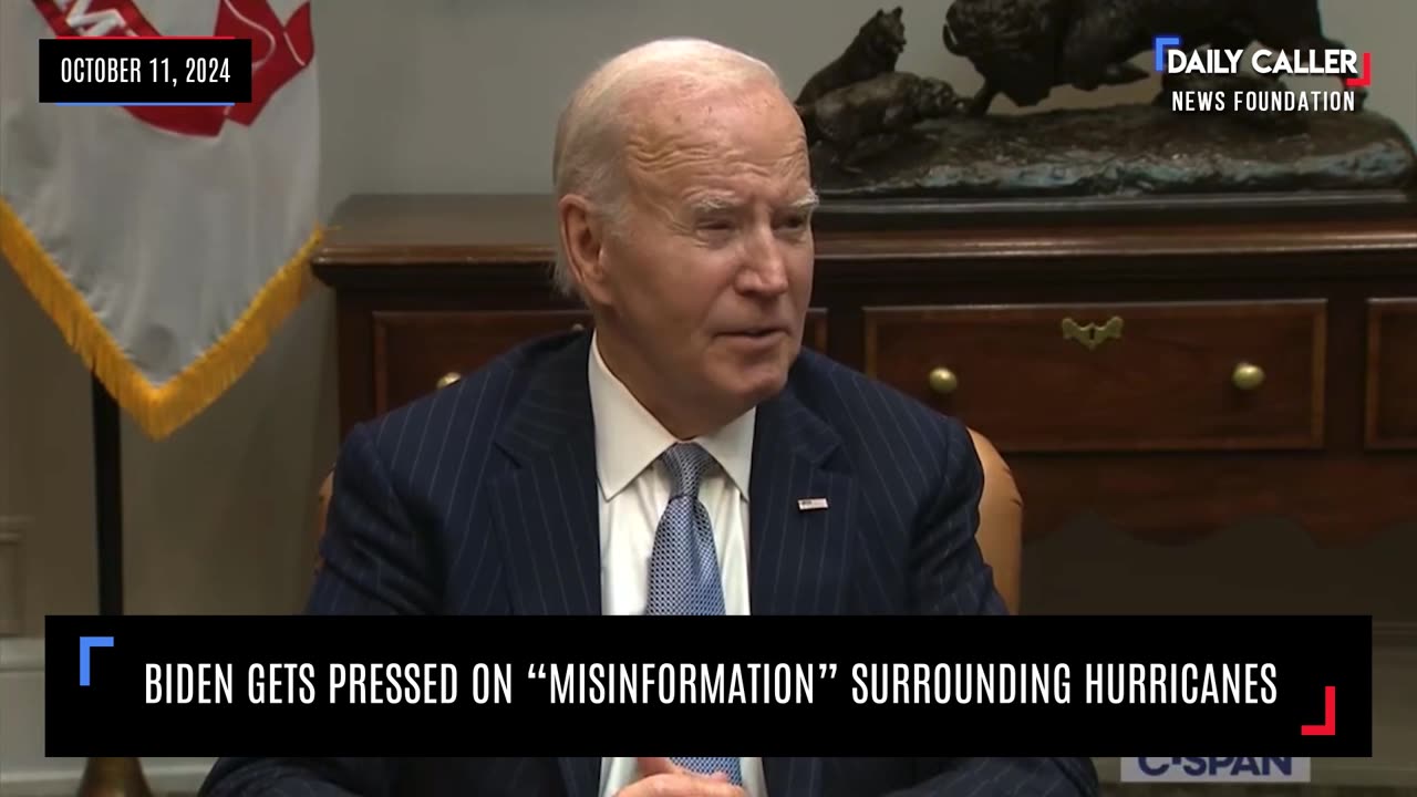 Biden Pressed on "Misinformation" About Hurricanes in Florida– Heated Exchange Caught on Camera