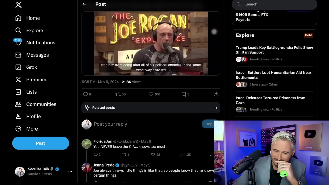 'LIKE ROACHES'_ Rogan Rails Against 'The Rise Of Anti-Semitism' _ The Kyle Kulinski Show