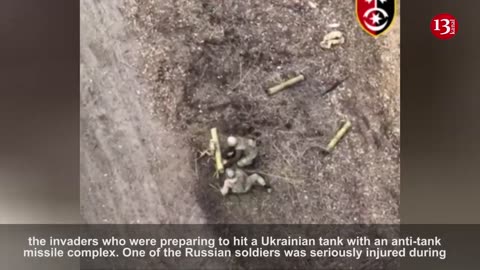 Preparing to strike a Ukrainian tank