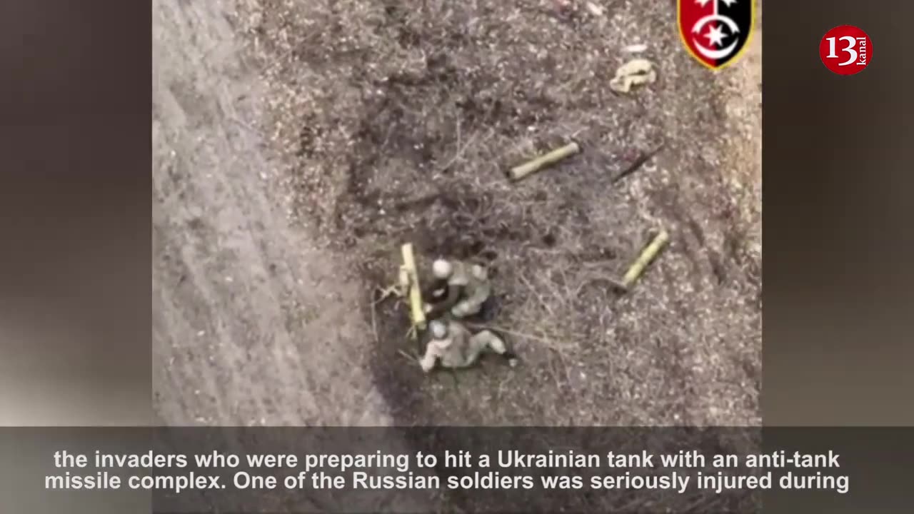 Preparing to strike a Ukrainian tank