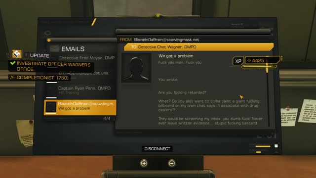 Deus Ex Human Revolution - Detroit Police Station CWAGNER Computer Password