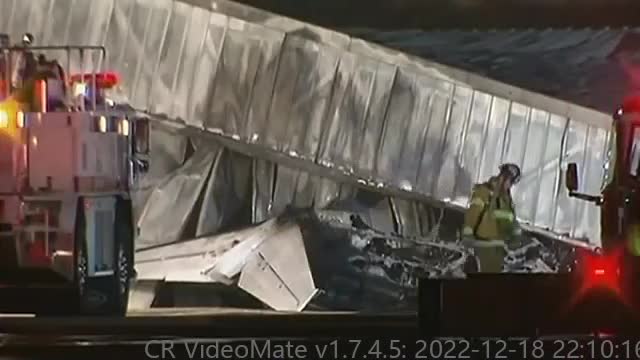 Plane crashes into hangar at Santa Monica Airport in California