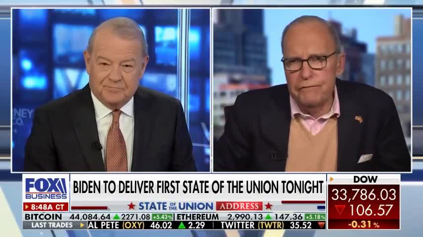 Kudlow: 'Very bearish' on Biden's State of the Union speech