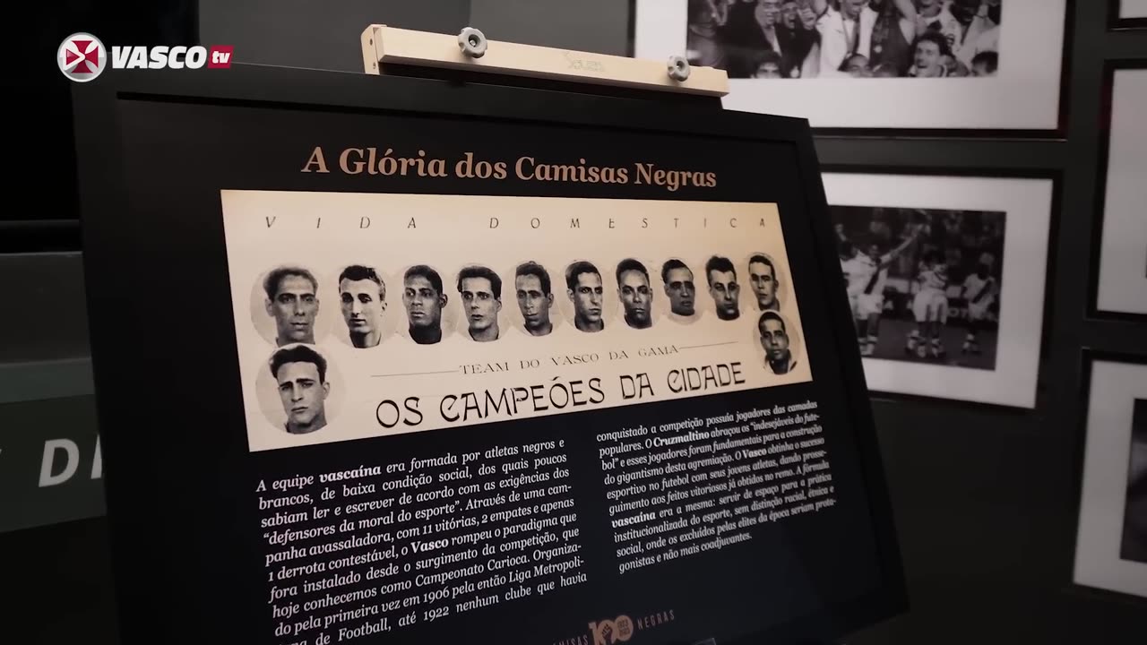 VASCO INAUGURA EXPOSIÇÃO 100 ANOS DOS CAMISAS NEGRAS -