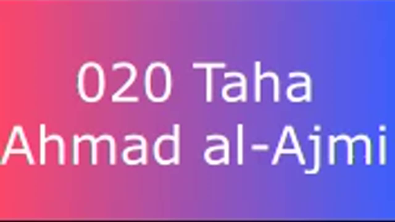 020 Taha - Ahmad al-Ajmi