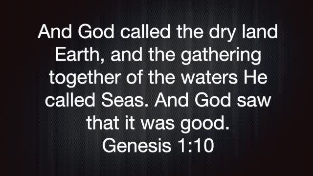 Genesis 1:9-10