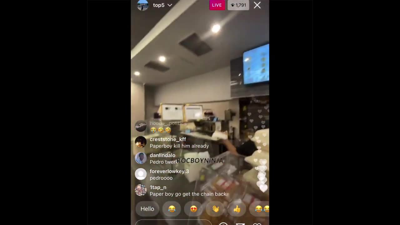 Top5 IG live showing opps he’s really in the city FLASHBACK