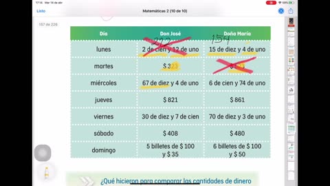 ¿Quién tiene más?. Matemáticas. Segundo grado. Pag. 155