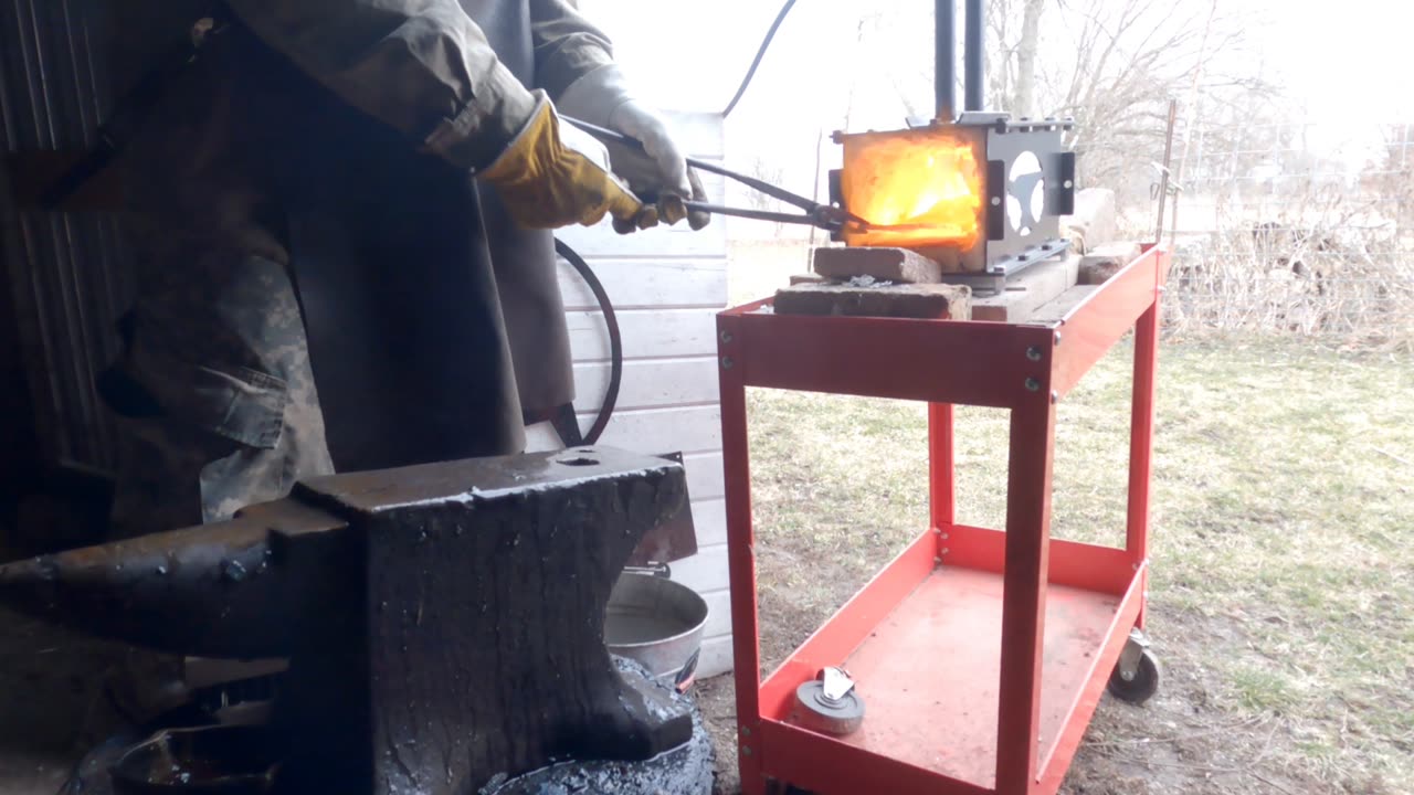 Today I Work Steel in The Forge