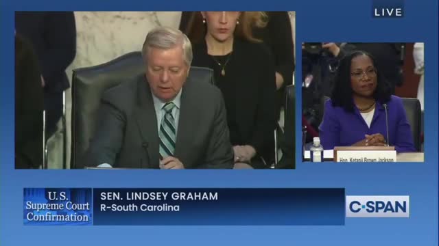 Graham to Judge Brown Jackson: ‘The Media Will Be Your Biggest Cheerleader, They Are in Your Camp’