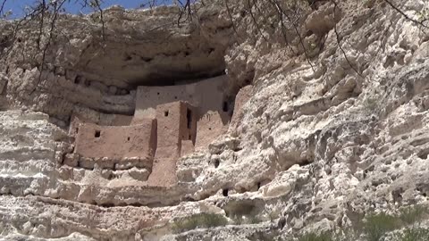Anasazi 4 story complex on Native lands in the Southwest