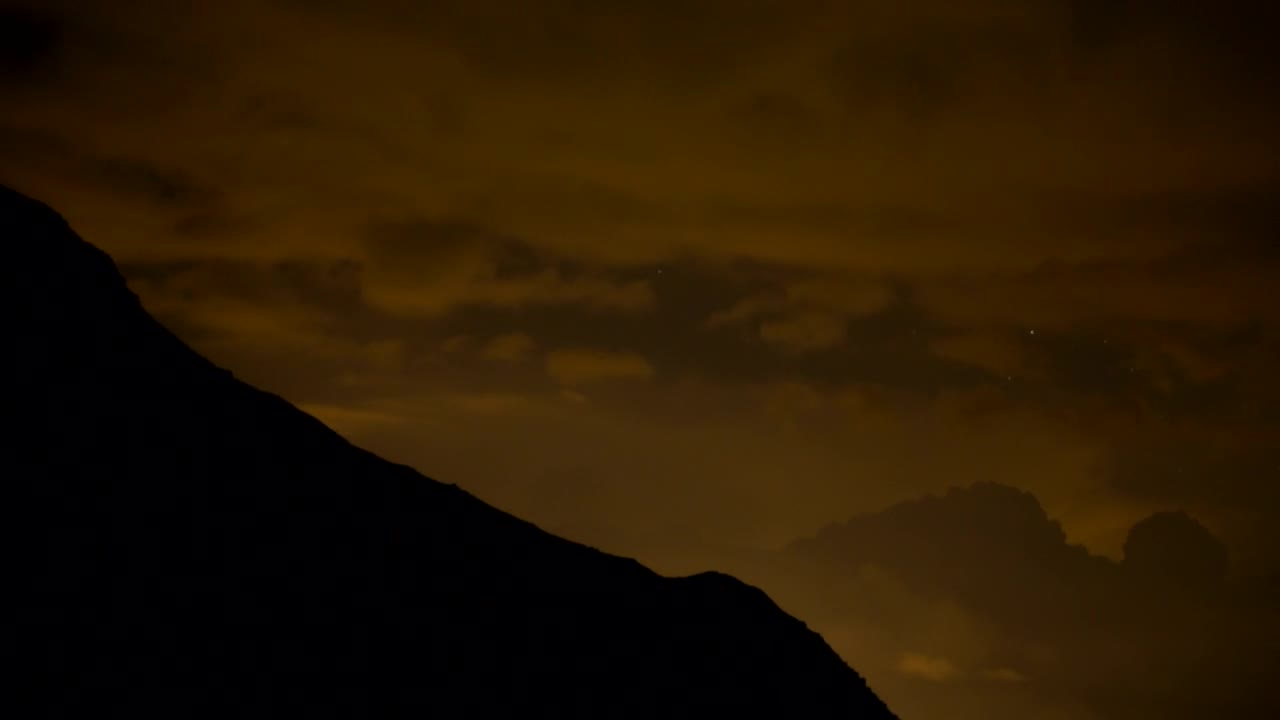 Thunderstorm at night