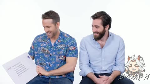 Ryan Reynolds and Jake Gyllenhaal goof off