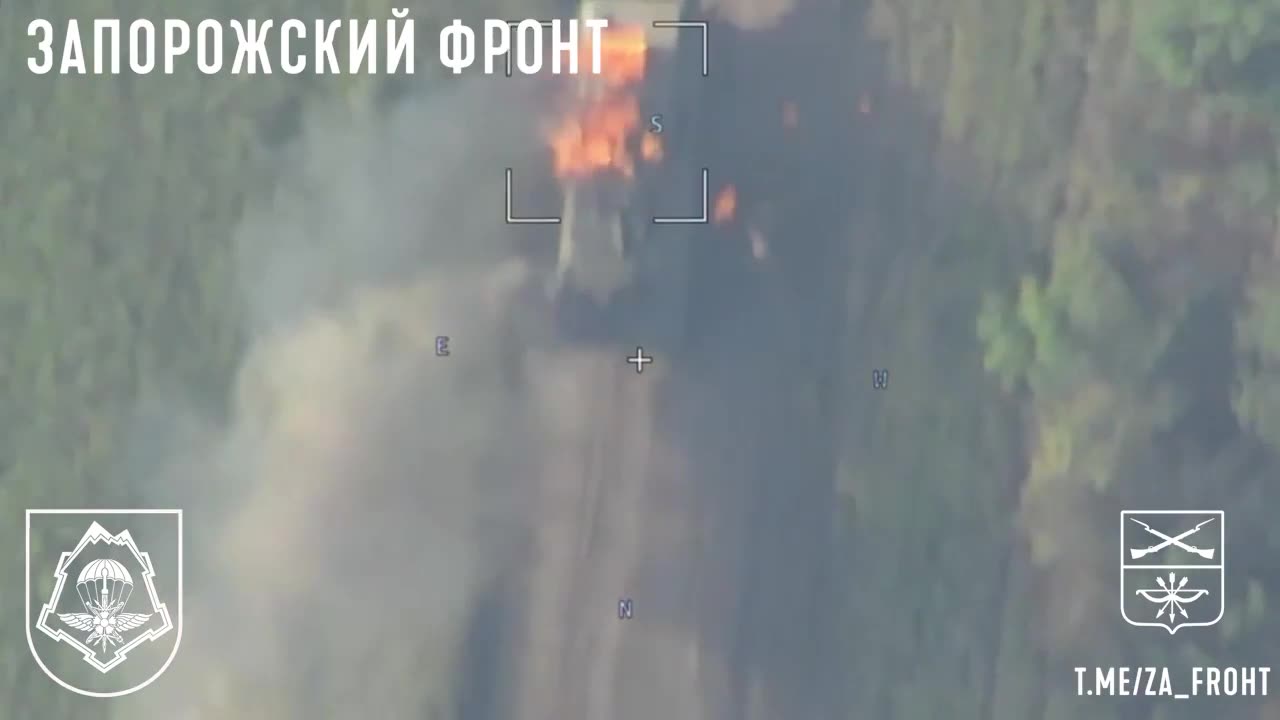 🎯 Ukraine Russia War | Alleged Drone Footage: Finnish XA-180 APC Hit by Lancet Drone | RCF