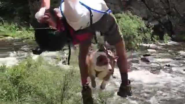 CROSSING THE RIVER USING ROPE.mp4