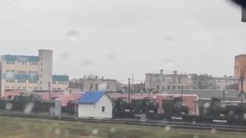 Another train with Russian military equipment heading toward Ukraine