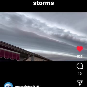 Detroit June 25th Stormy Sky