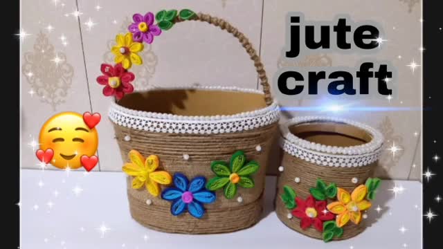 #Jutecraft#jutework#recycledcraftidea#tahira'sart&craft