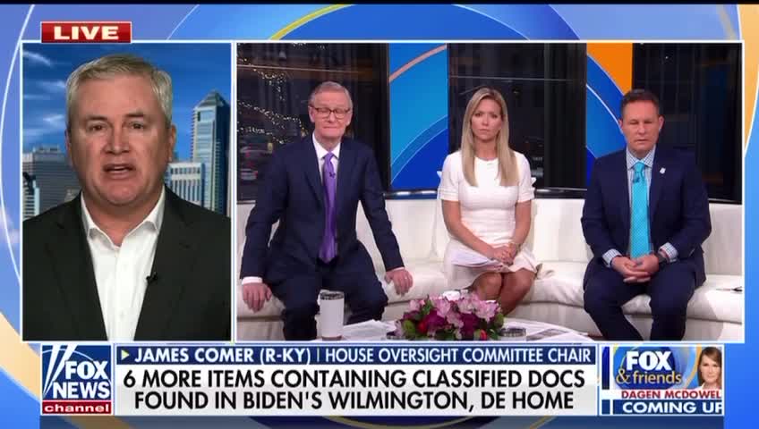 Comer: I don't think they're taking this seriously - DOJ Weighing Search of Biden's home