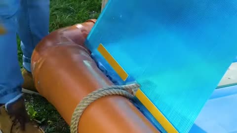 Handmade rafts made with really simple meterial