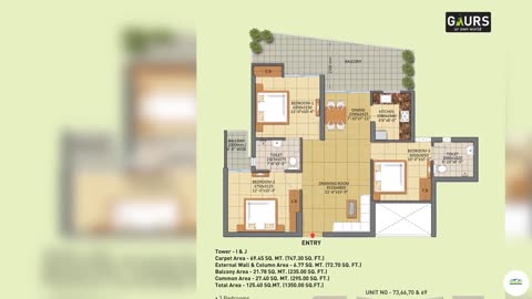 Gaur City 2/3 BHK Residential Apartments