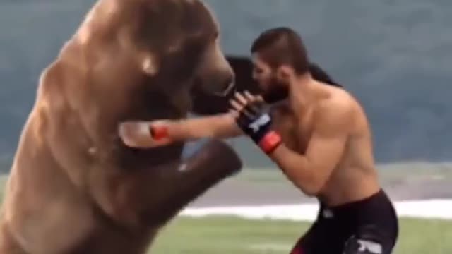 Khabib Nurmagomedov FIGHTS BEAR 😱🤯🤣