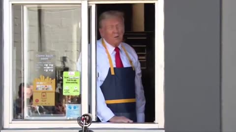 Donald Trump Working McDonalds Drive Through