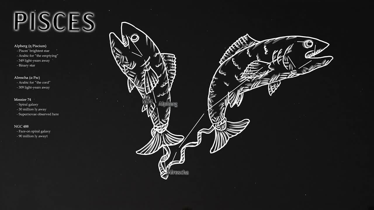 Drawing and Learning About the Constellation Pisces