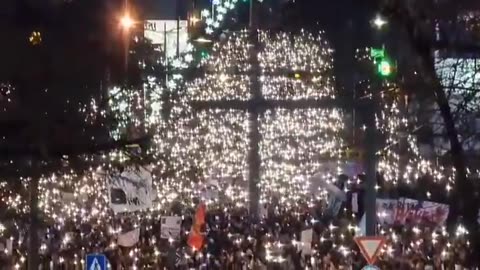 Huge anti-corruption protest in Belgrade