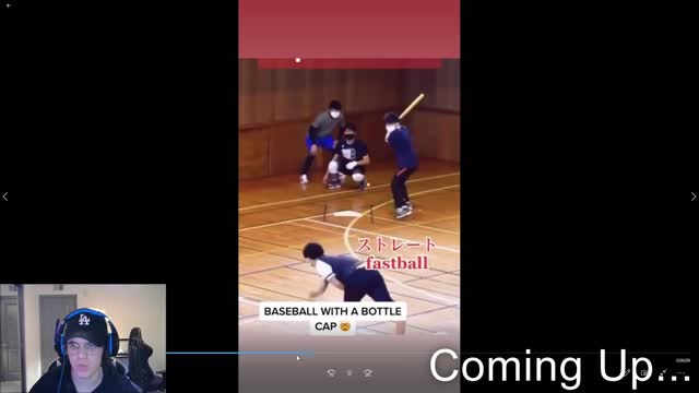 Reacting to Playing Baseball With a Bottle Cap