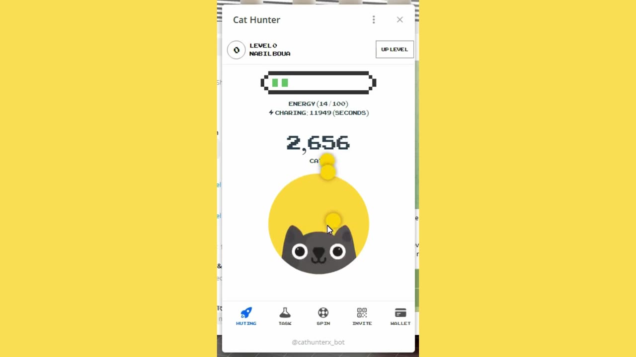 new mining mini app telegram cat hunter