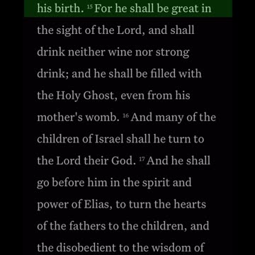 Morning Prayer 349: Luke 1:14