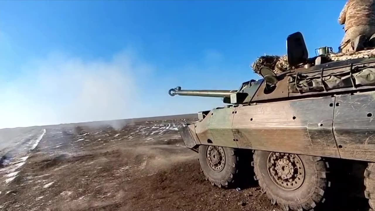 French AMX10 Wheeled Tank at the Front