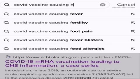 Google take on vaccine side effects