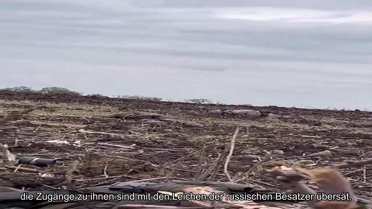 Bachmut Richtung. Ukrainische Stellungen. Nach einem erfolglosen Angriff sind alle Zugänge zu ihn