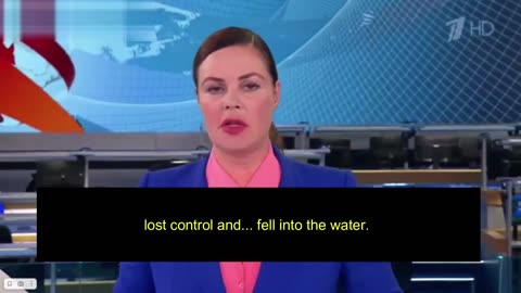 The Russian TV anchorwoman comments on the fall of the American UAV