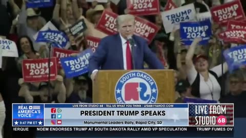 Highlights from President Trump's Speech at the Monumental Leaders Rally in SD 9-8-23