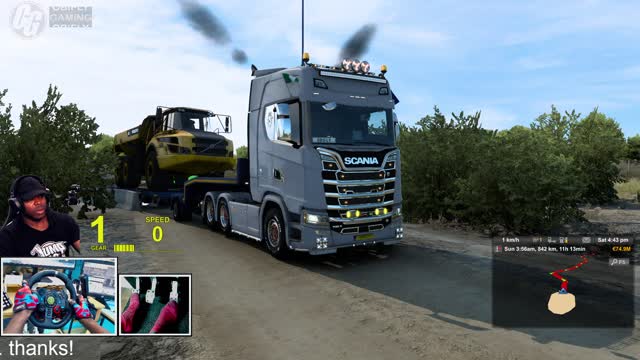 ets2 1200hp engine Scania truck - steering wheel gameplay