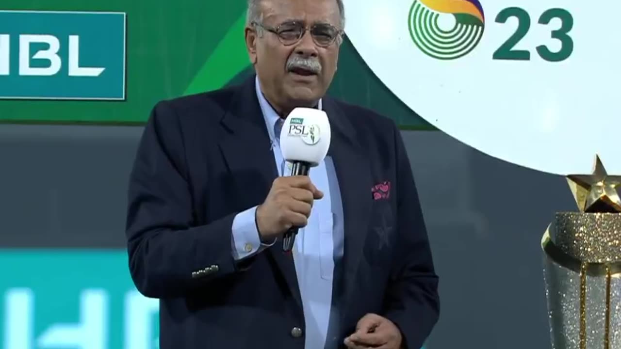 Chairman PCB Najam Sethi Speech _ Multan vs Lahore _ Match 34 Final _ HBL PSL 8